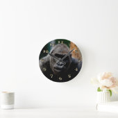 Dominant Primat Gorilla Ape Runde Wanduhr (Zuhause)