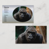 Dominant Primat Gorilla Ape Visitenkarte (Vorne/Hinten)