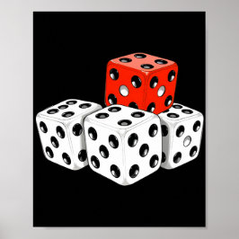 Dominant Red Dice - Strategisches Spiel Poster