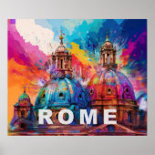 Dominante Rom - Abstrakte Kunstdruckerei Poster (Vorne)
