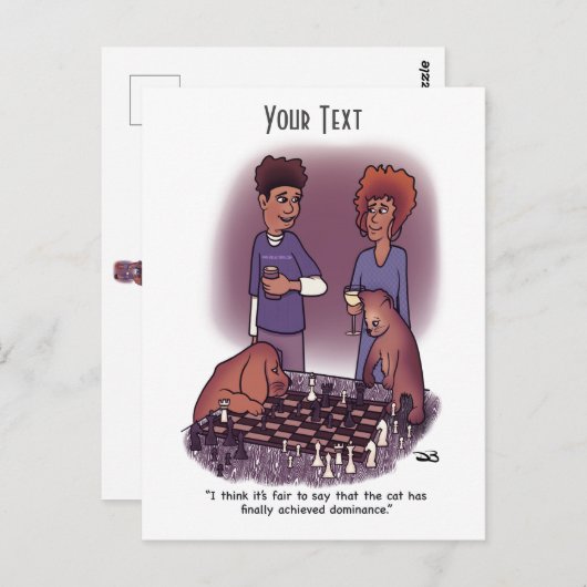 Dominanz Postkarte (Vorne/Hinten)