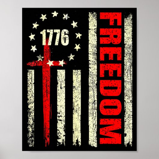 Dominanz-Shirt Christlicher Glaube Politisch Ameri Poster (Vorne)