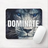 Dominate - Lion Motivierend Mousepad (Mit Mouse)