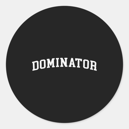 Dominator runder aufkleber (Vorderseite)