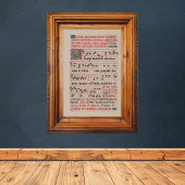 Domine Antiphon - Manuskript für mittelalterliche Poster