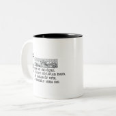 Domine non sum würdeus zweifarbige tasse (Vorderseite Links)