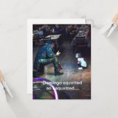 DOMINGO BIRTHDAY SQUAT CARD KARTE (Vorderseite/Rückseite Beispiel)