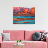 Dominguez Butte & Lake Powell, Utah Leinwanddruck (Insitu (Wohnzimmer))