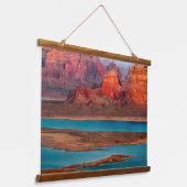 Dominguez Butte & Lake Powell, Utah Wandteppich Mit Holzrahmen (Gewinkelt)