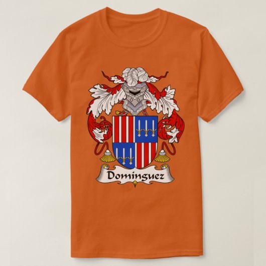 Dominguez Coat of Arms Familienwappen T-Shirt (Design vorne)