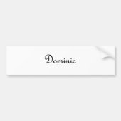 Dominic Autoaufkleber (Vorne)