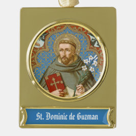 Dominic de Guzman (BK 011) Banner-Ornament Gold