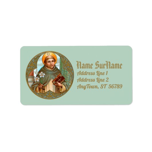 Dominic de Guzman (BK 07) Adressaufkleber (Vorne)