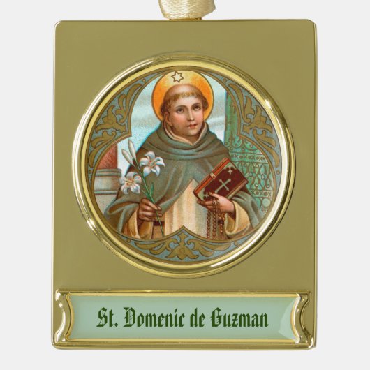Dominic de Guzman (BK 07) Banner-Ornament Gold (Vorderseite)
