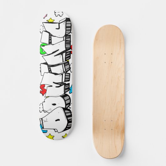 Dominic Graffiti Custom Personalisiert Skateboard (Vorderseite)