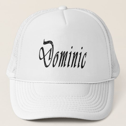 Dominic, Name, Logo, Truckerkappe (Vorderseite)