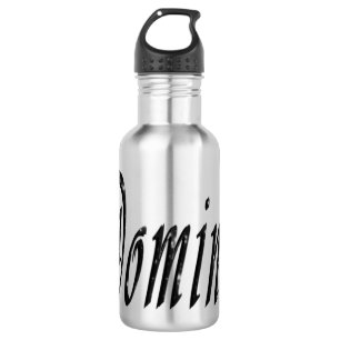 Dominic, Name Logo, wiederverwendbare Wasserflasch Trinkflasche