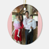 Dominic und Familie Keramik Ornament (Links)