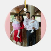 Dominic und Familie Keramik Ornament (Hinten)