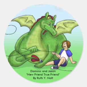 Dominic- und Jason-Aufkleber Runder Aufkleber