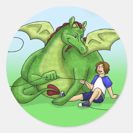 Dominic und Jason Runder Aufkleber (Vorderseite)