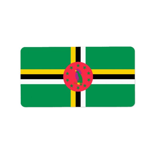 Dominica Adressaufkleber (Vorne)