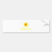 Dominica Autoaufkleber (Vorne)