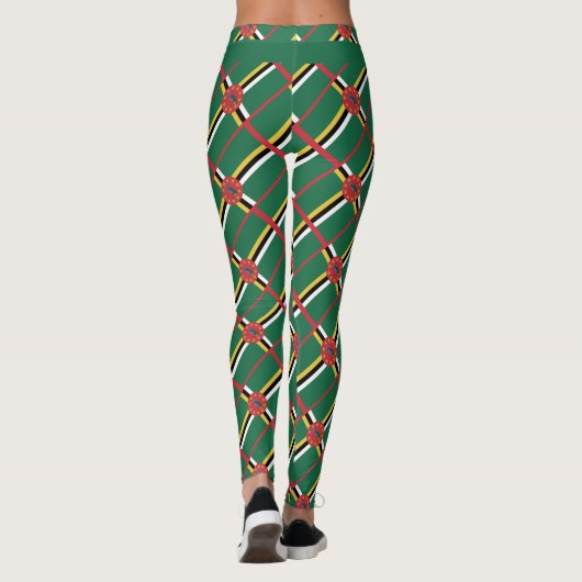 DOMINICA Benutzerdefinierter Text führt Ihr eigene Leggings (Rückseite)