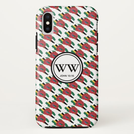 DOMINICA Christlich Monogramm Überlebenszeit Case-Mate iPhone Hülle (Rückseite)