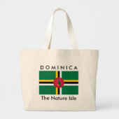 DOMINICA, die Natur-Insel - Strand-Tasche Jumbo Stoffbeutel (Vorne)