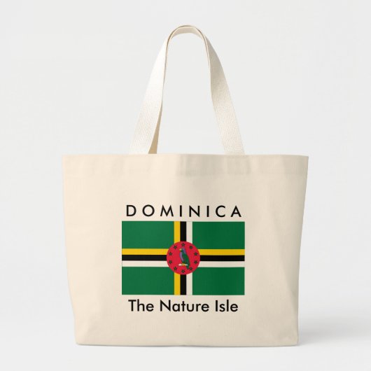 DOMINICA, die Natur-Insel - Strand-Tasche Jumbo Stoffbeutel (Vorne)