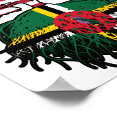 Dominica Dominican American USA Tree Roots Flag Poster (Ecke)
