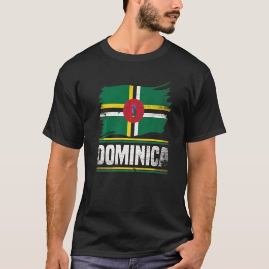 Dominica Dominican Flag T-Shirt (Vorderseite)