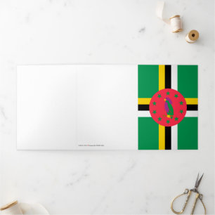 Dominica Dreifach Gefaltete Karte