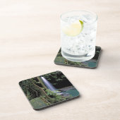 Dominica, Emerald Pool, Wasserfall. Getränkeuntersetzer (Rechte Seite)