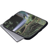 Dominica, Emerald Pool, Wasserfall. Laptopschutzhülle (Vorne Knopf)