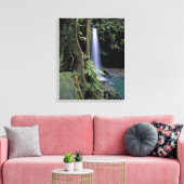 Dominica, Emerald Pool, Wasserfall. Leinwanddruck (Insitu (Wohnzimmer))