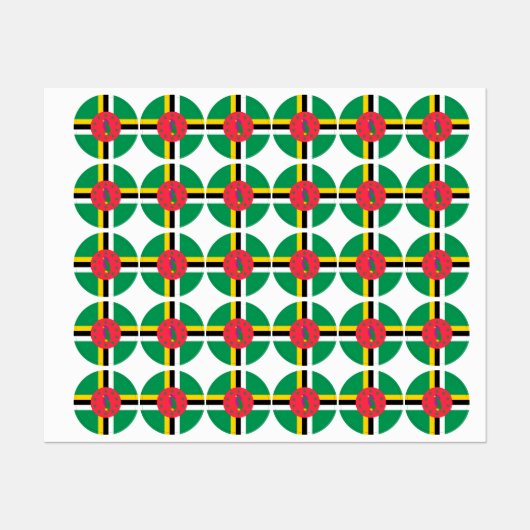 Dominica Etiketten (Blatt)