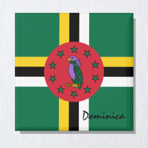 Dominica Flag & Amerika Urlaubs- und Sportfans Magnet