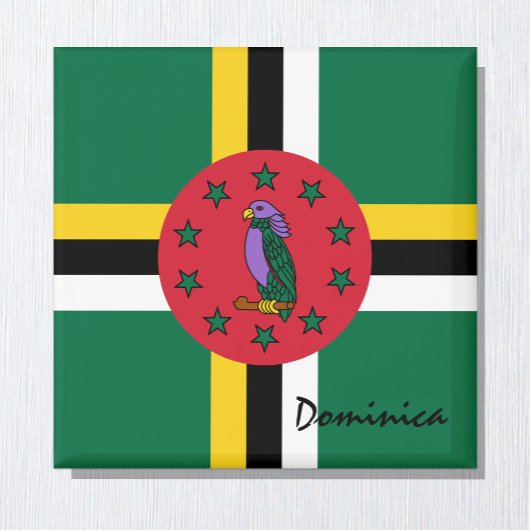 Dominica Flag & Amerika Urlaubs- und Sportfans Magnet