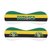 Dominica Flag and Coat of Arms Patriotic Baseball (Paneele)