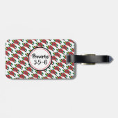 DOMINICA FLAG Anpassbare Monogramm Gepäckanhänger (Rückseite horizontal)