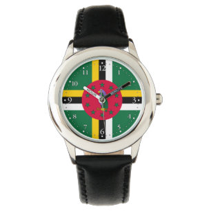Dominica Flag Armbanduhr