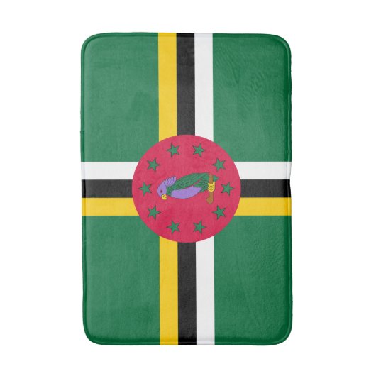 Dominica Flag Badematte (Vorderseite Vertikal)