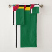 Dominica Flag Badhandtuch Set (Insitu)