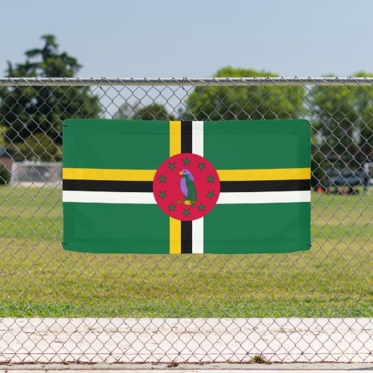 Dominica Flag Banner (Insitu)