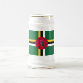 Dominica Flag Bierglas (Mittel)