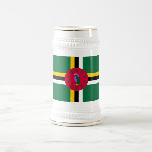 Dominica Flag Bierglas (Mittel)