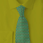 Dominica Flag Brick Pattern Krawatte