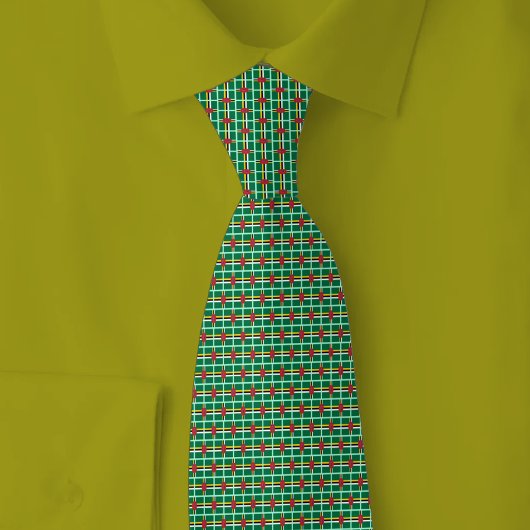 Dominica Flag Brick Pattern Krawatte